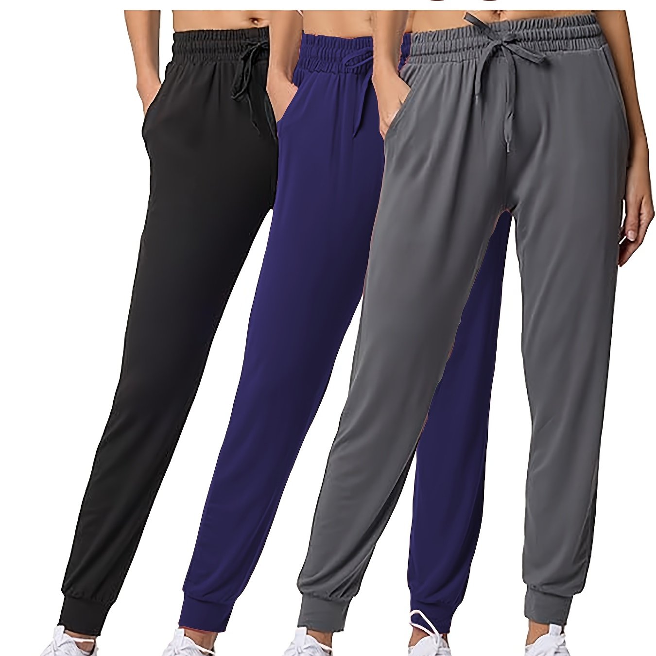 Ultra-Soft Joggers 3-Pack for Women