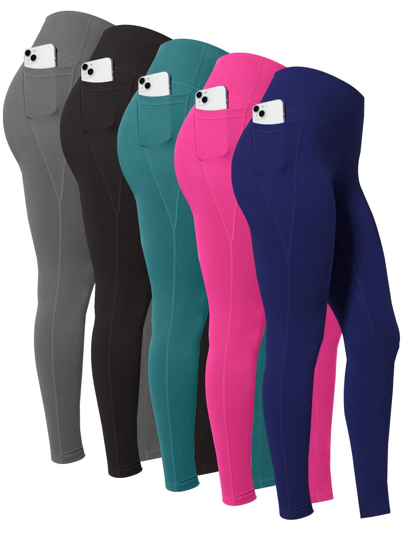 High Waist Yoga Leggings with Pockets