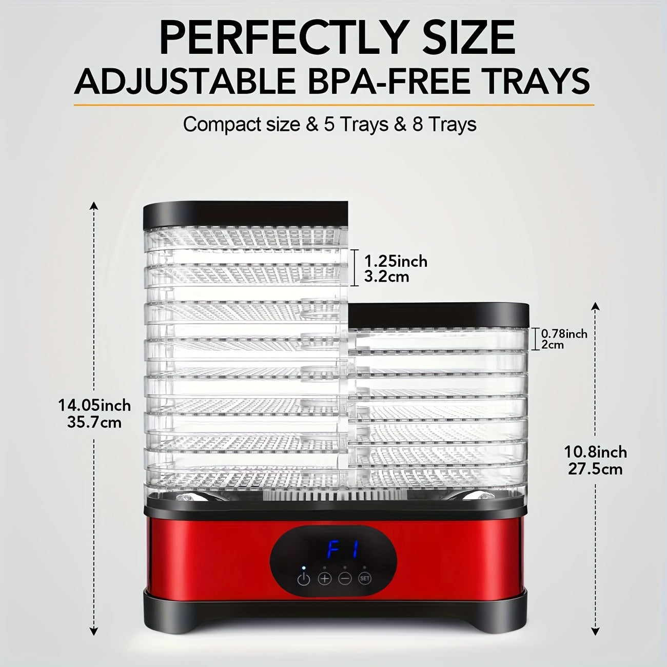 8 Layer Food Dehydrator for Home Use
