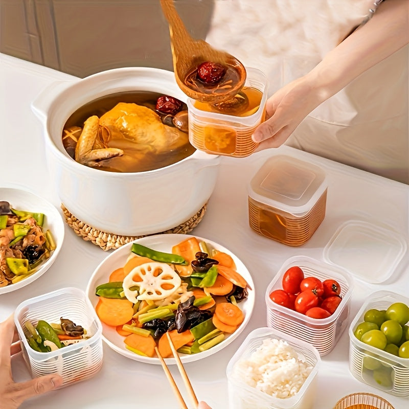 8pcs Transparent Food Storage Containers Set