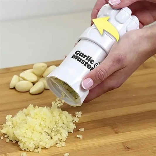 Garlic Press and Slicer Kitchen Tool