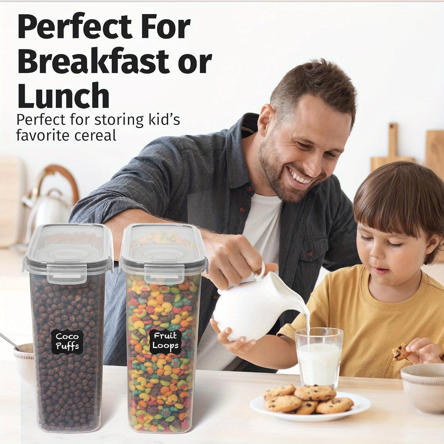 8pcs Sealed Food Storage Containers Set
