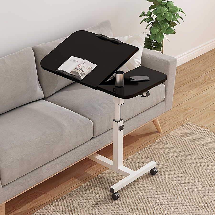 Adjustable Rolling Office Desk with Wheels
