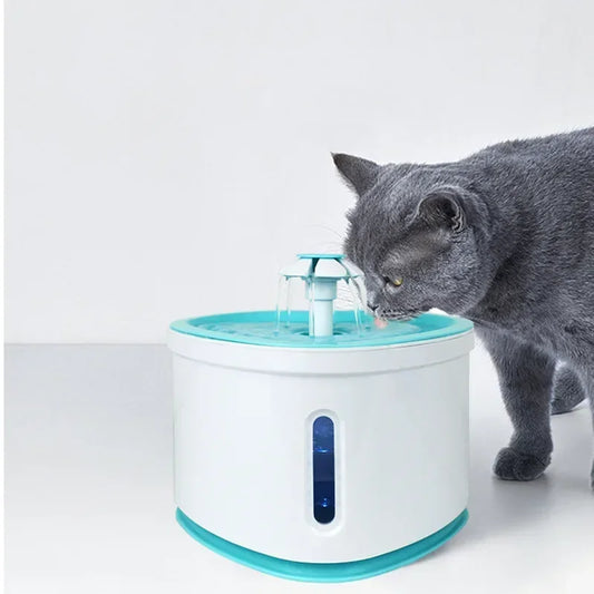 2L Pet Dog Automatic Electric USB Silent Water Dispenser Cat Heart Shaped Fountain