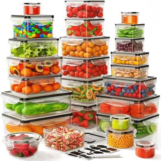 52 Piece BPA Free Food Storage Container Set