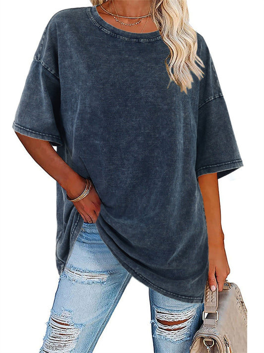 Women's Vintage Oversized Crewneck T-Shirt