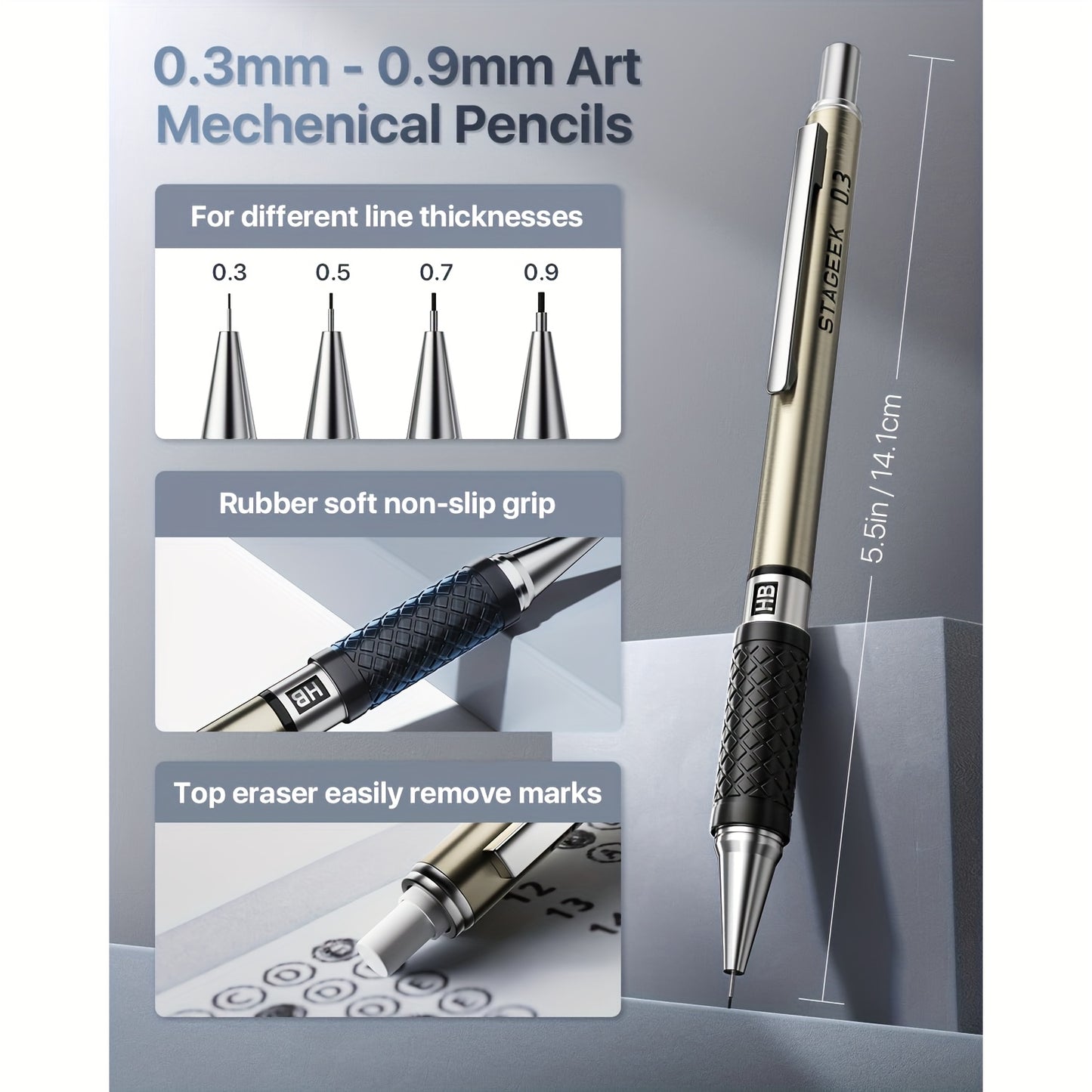 37 Piece Art Mechanical Pencil Set
