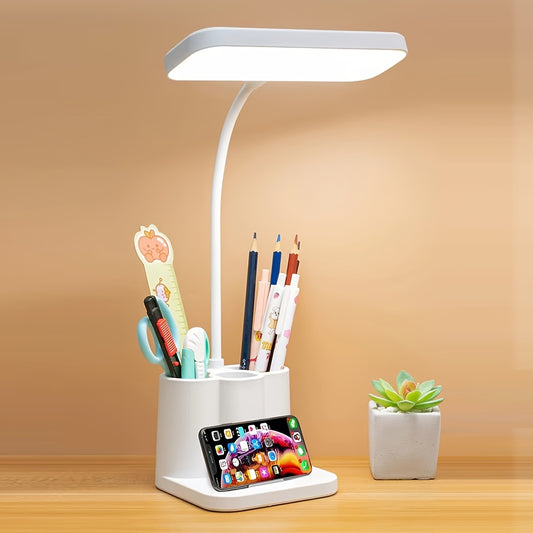 Adjustable LED Desk Lamp with USB Charging