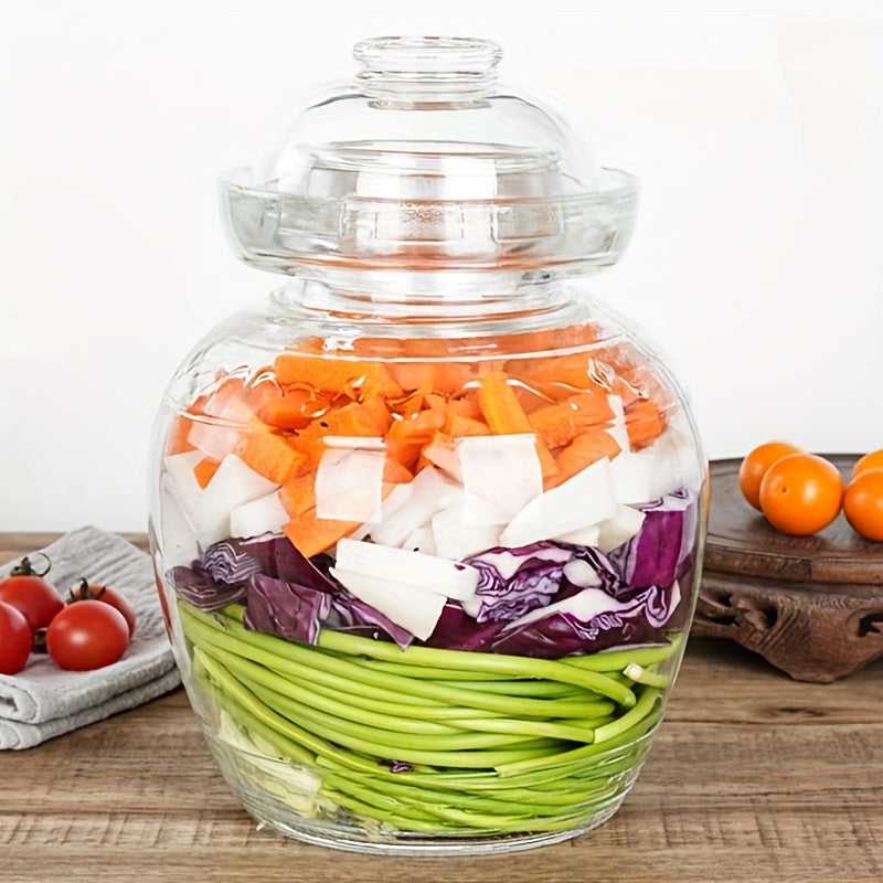 Traditional Glass Fermentation Jar with Water Seal