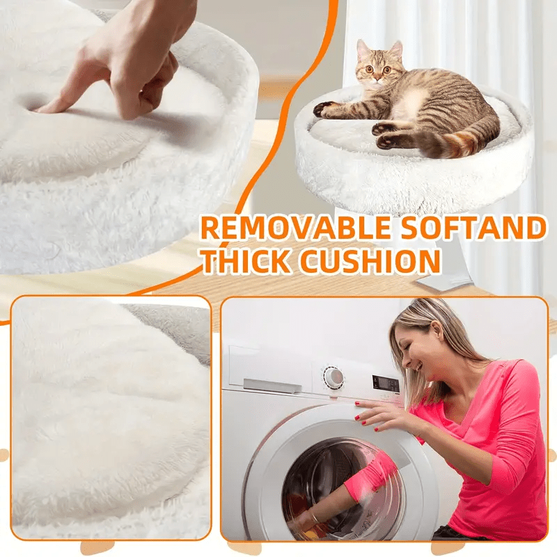 Floating Cat Bed with Washable Cover