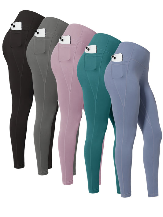 High Waist Yoga Leggings with Pockets