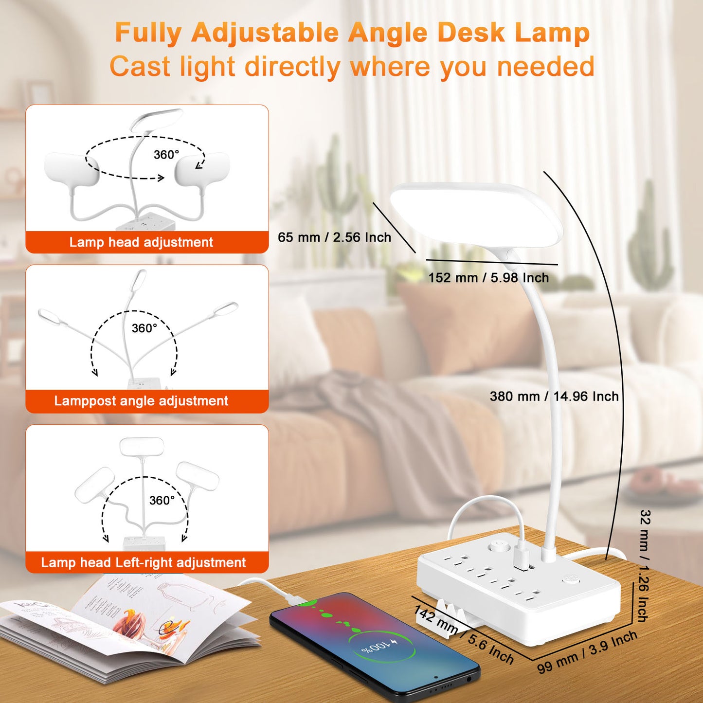 Multifunctional Night Light With USB Outlets