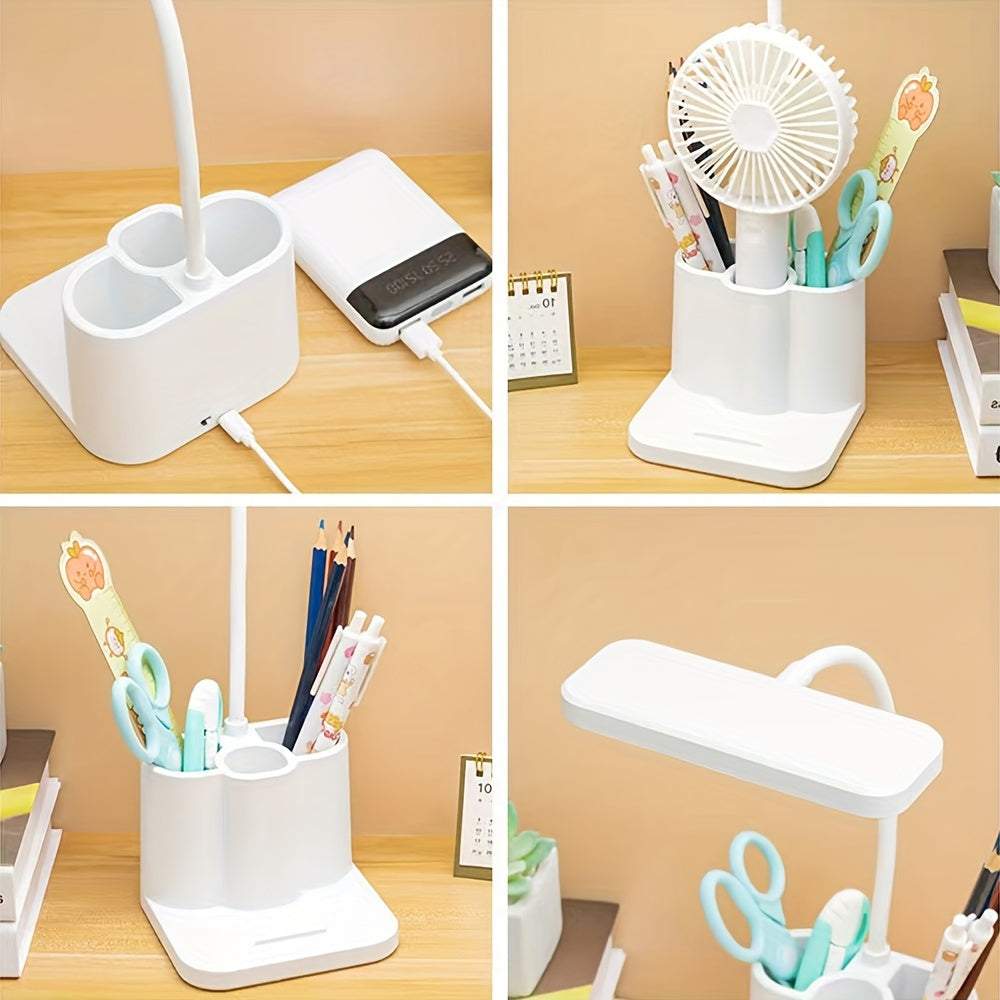 Adjustable LED Desk Lamp with USB Charging