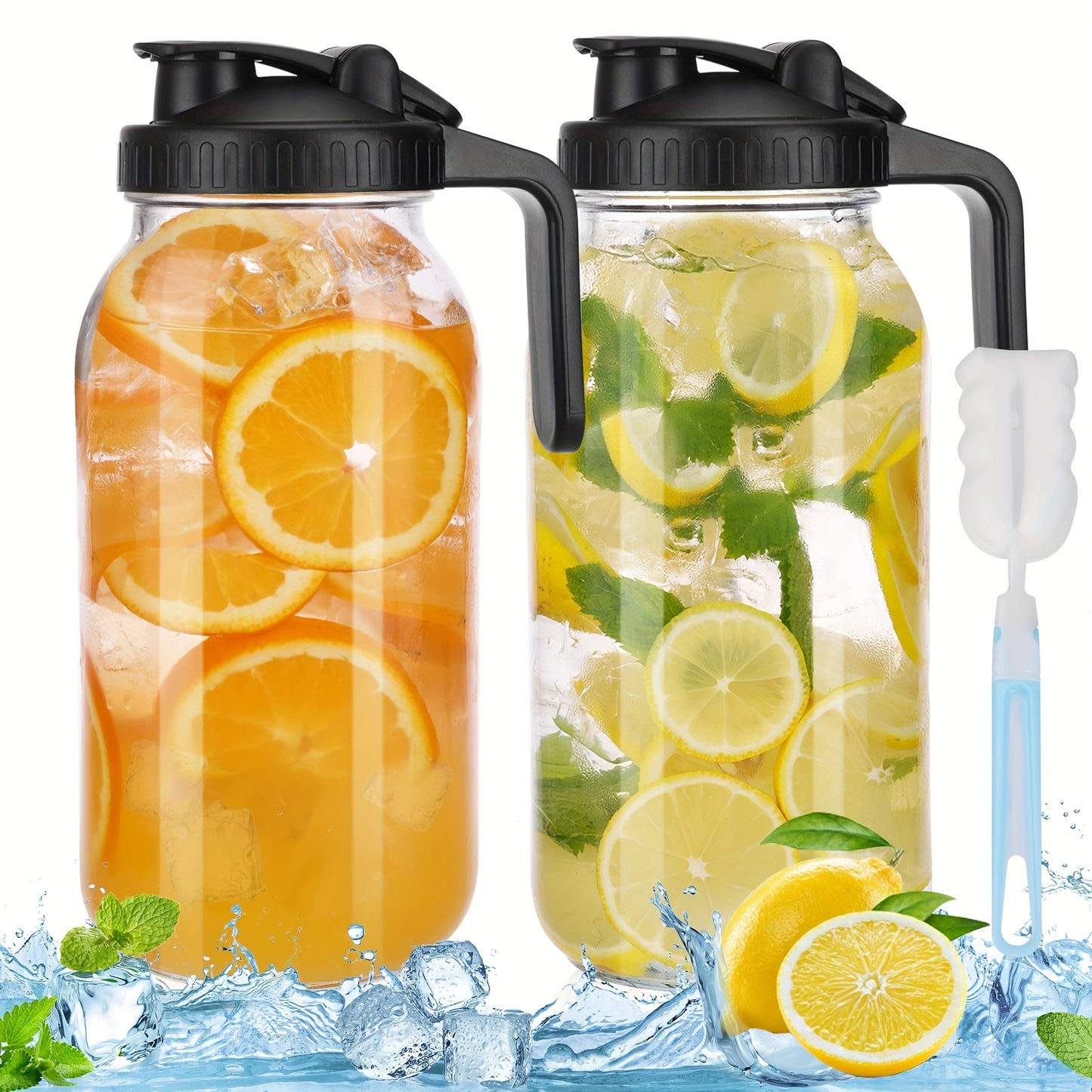 Sun Tea Glass Jar Set for Cold Beverages