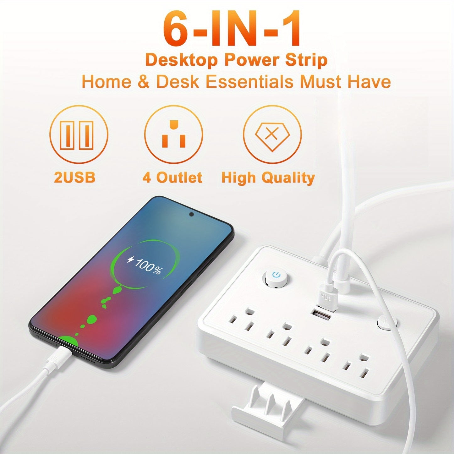 Multifunctional Night Light With USB Outlets