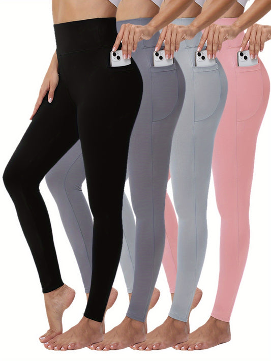 MEBIUS High Waisted Leggings With Pockets