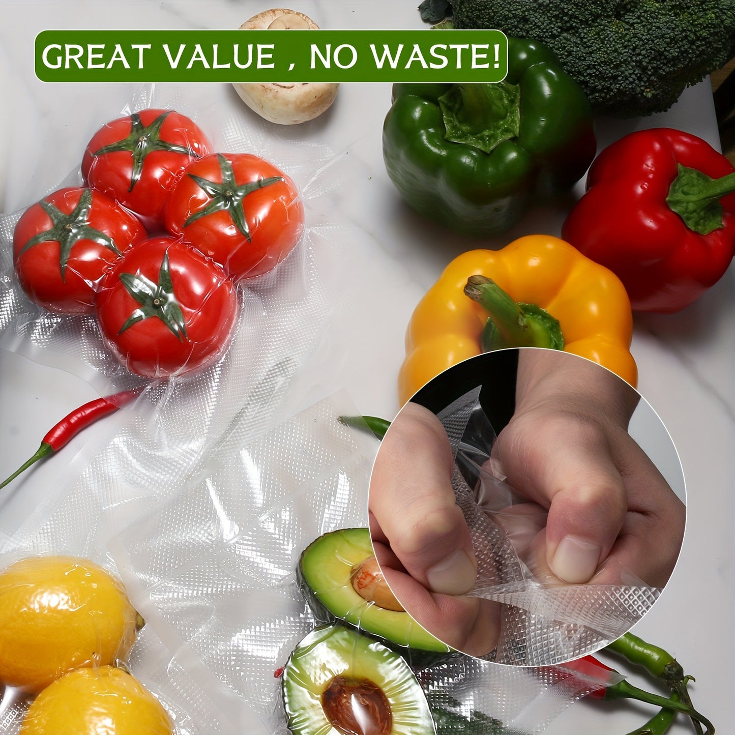 BPA-Free Vacuum Sealer Bags 6-Pack
