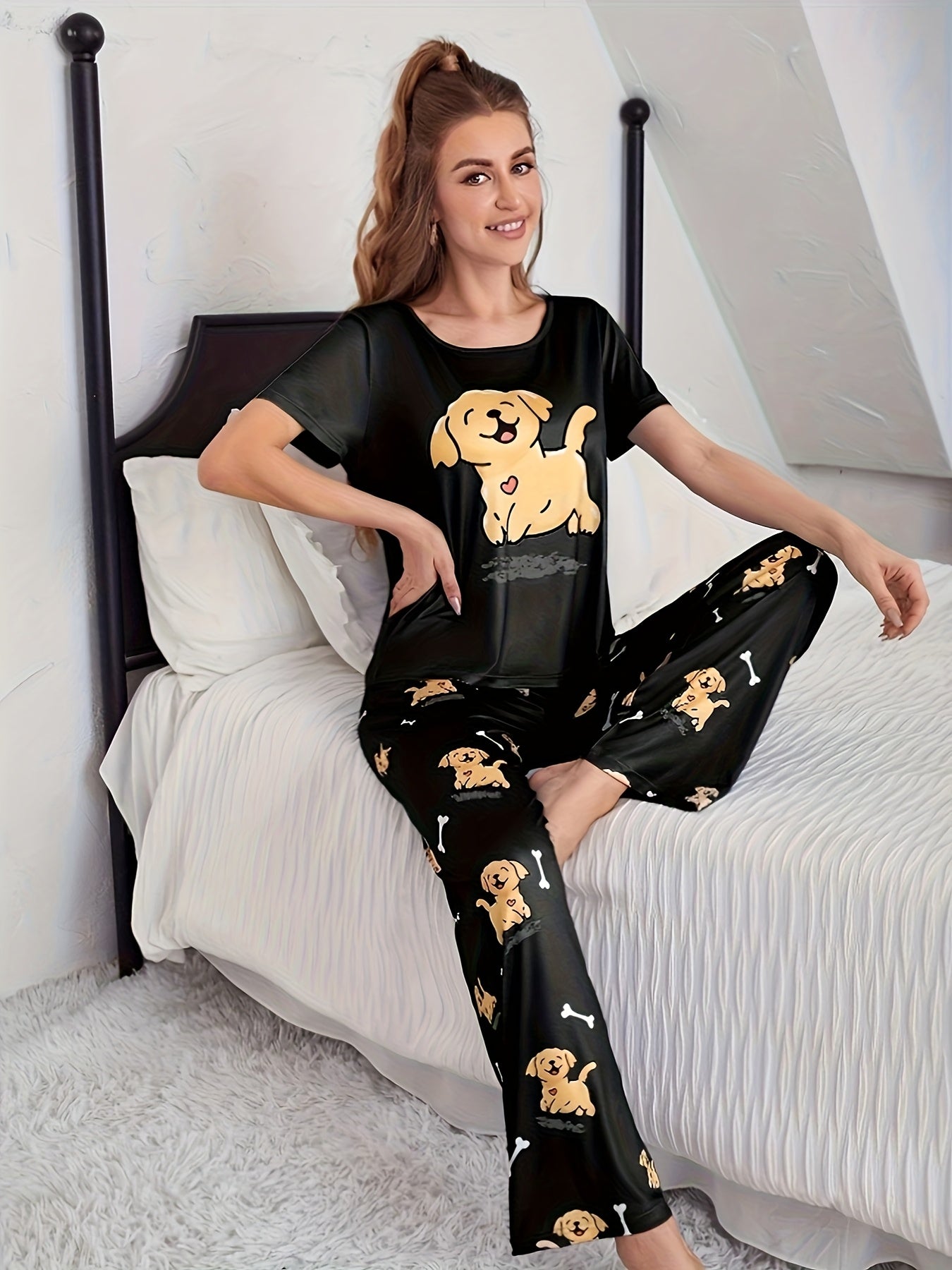 Casual Women's Pajama Set for Sleeping