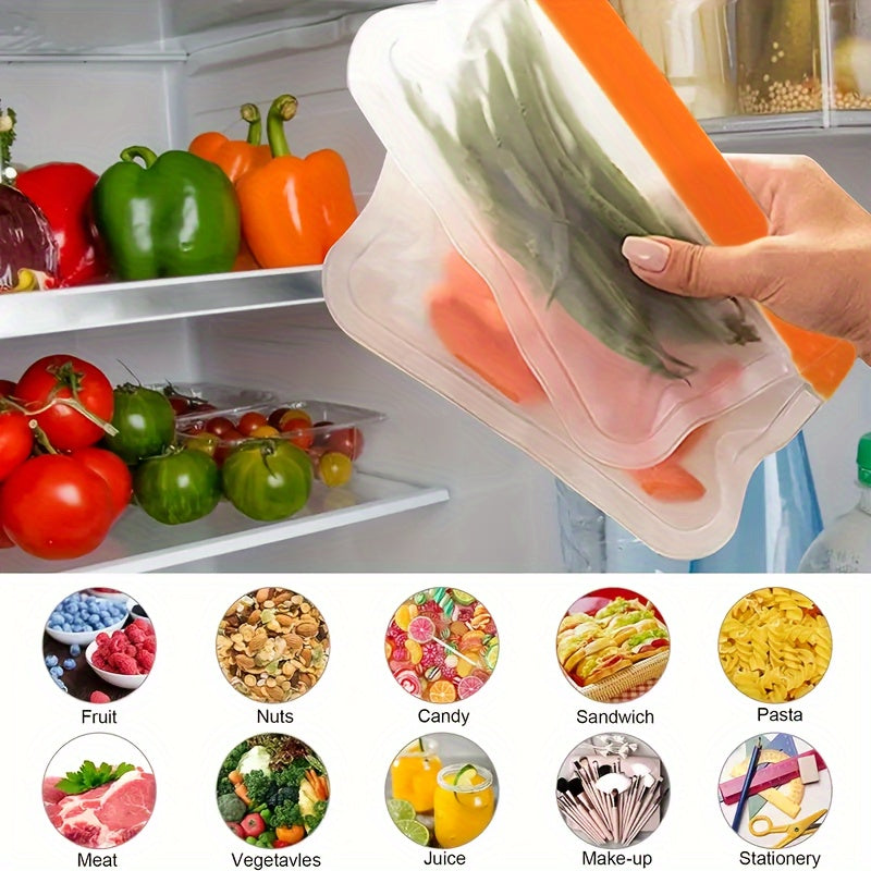 38pcs Reusable Leak Proof Storage Bags Set