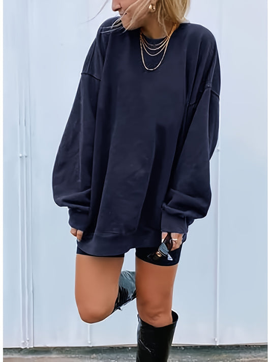 Pink Oversized Sweatshirt for Women