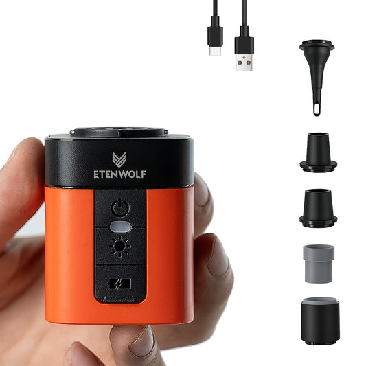 Portable Air Pump with Camping Light