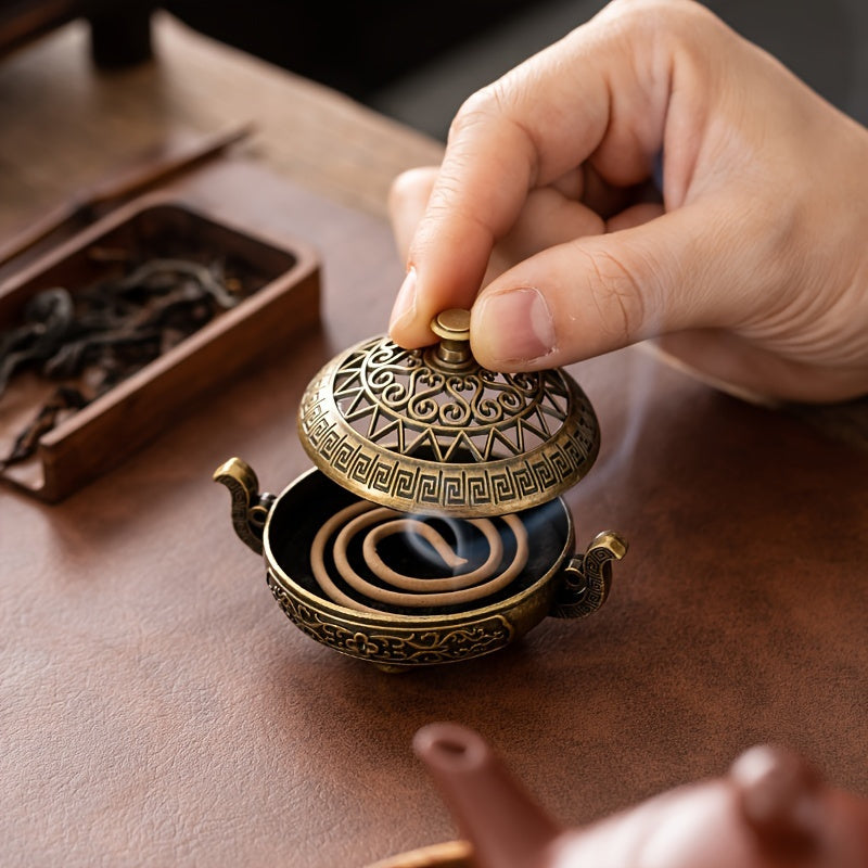 Nepalese Bronze-Inspired Incense Holder