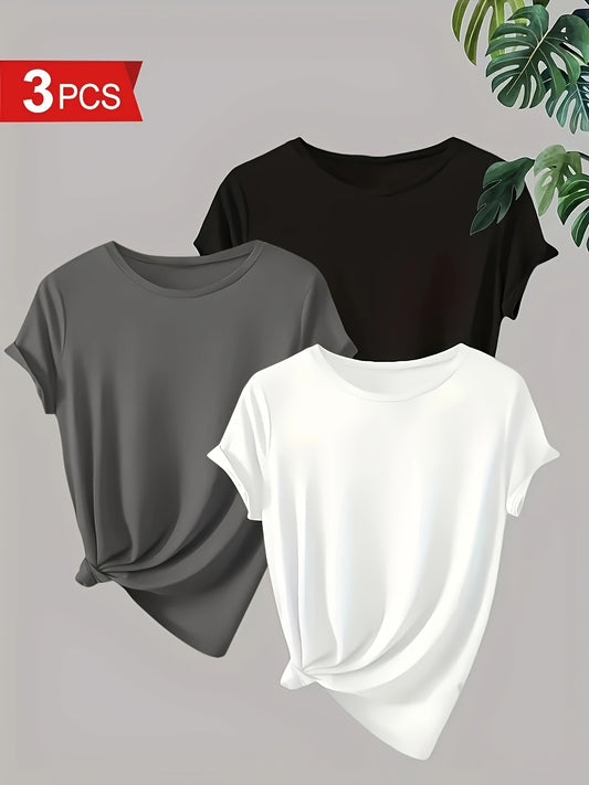 Minimalist Women's T-Shirt Set of Three