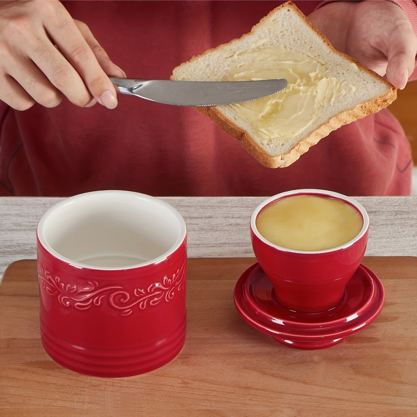 Ceramic Butter Keeper With Lid