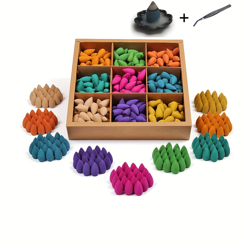 360pcs Backflow Incense Cones Natural Scents
