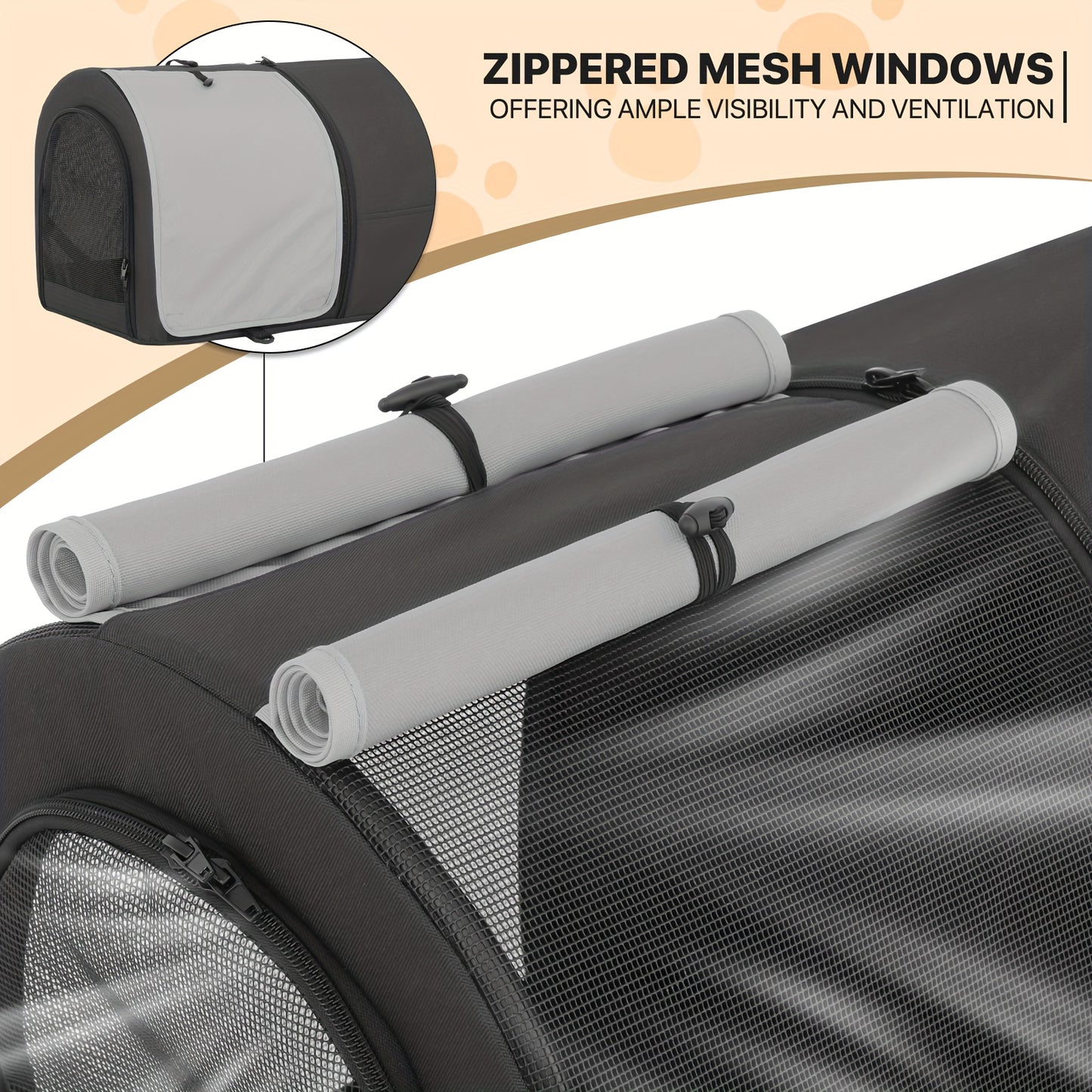 MoNiBloom Double Dog Stroller With Carrier Bags