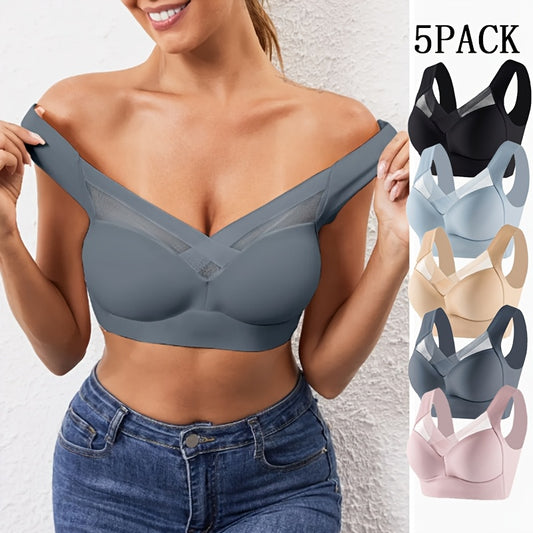 Wireless Sports Bra 5 Pack for Women