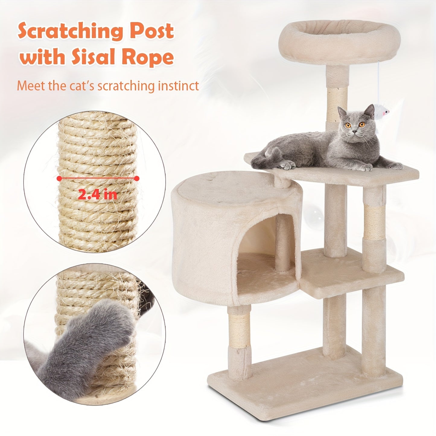Cat Tree Tower for Indoor Cats