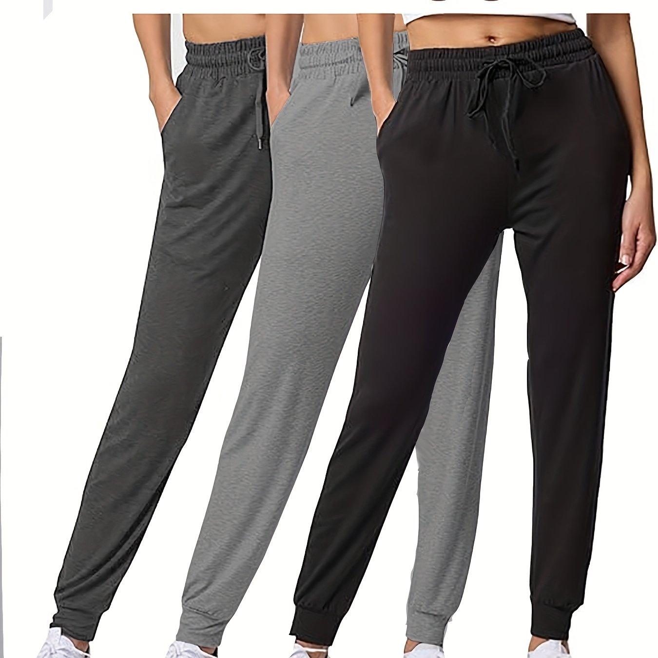 Ultra-Soft Joggers 3-Pack for Women