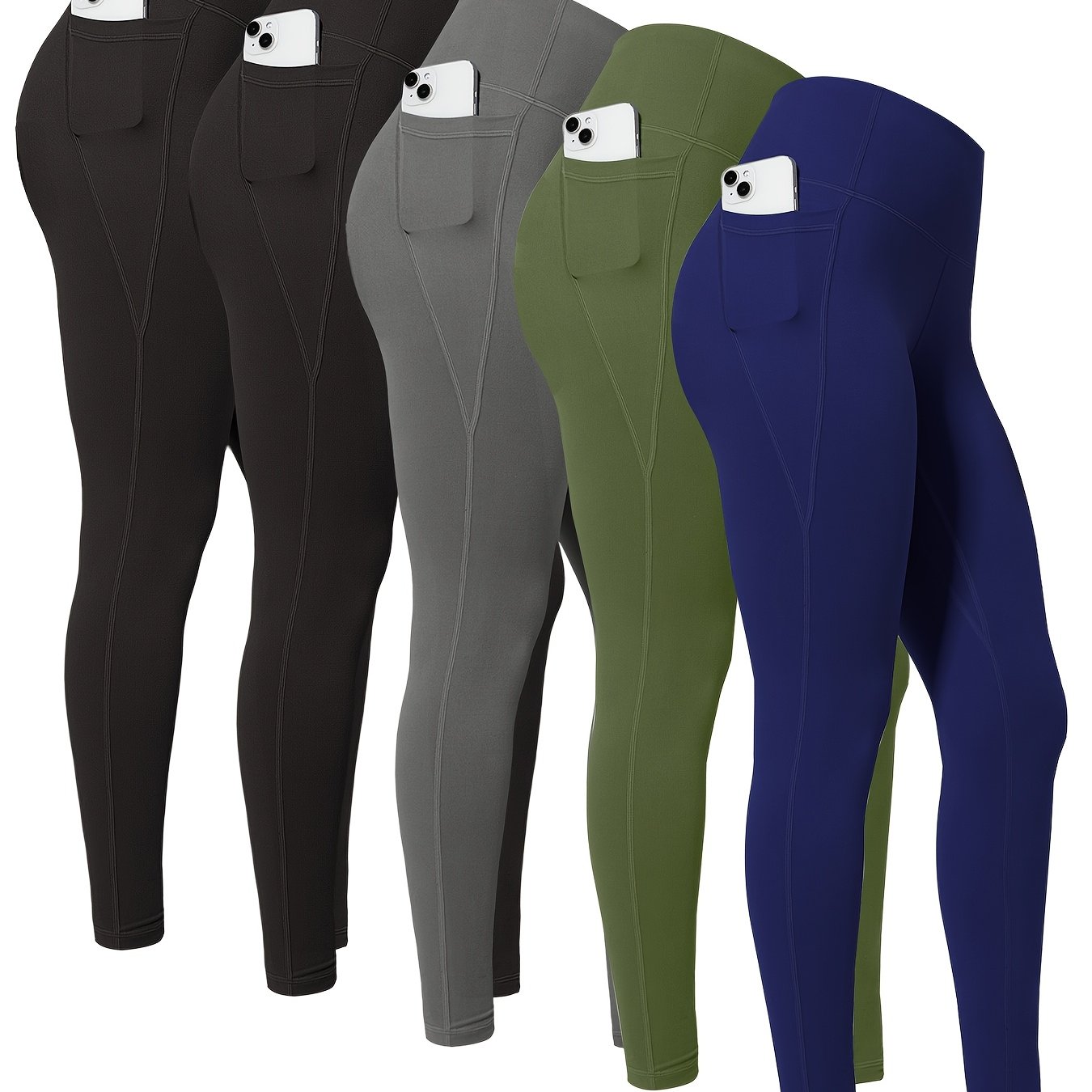 High Waist Yoga Leggings with Pockets