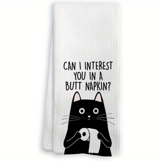 Funny Cat Towels with Humorous Design