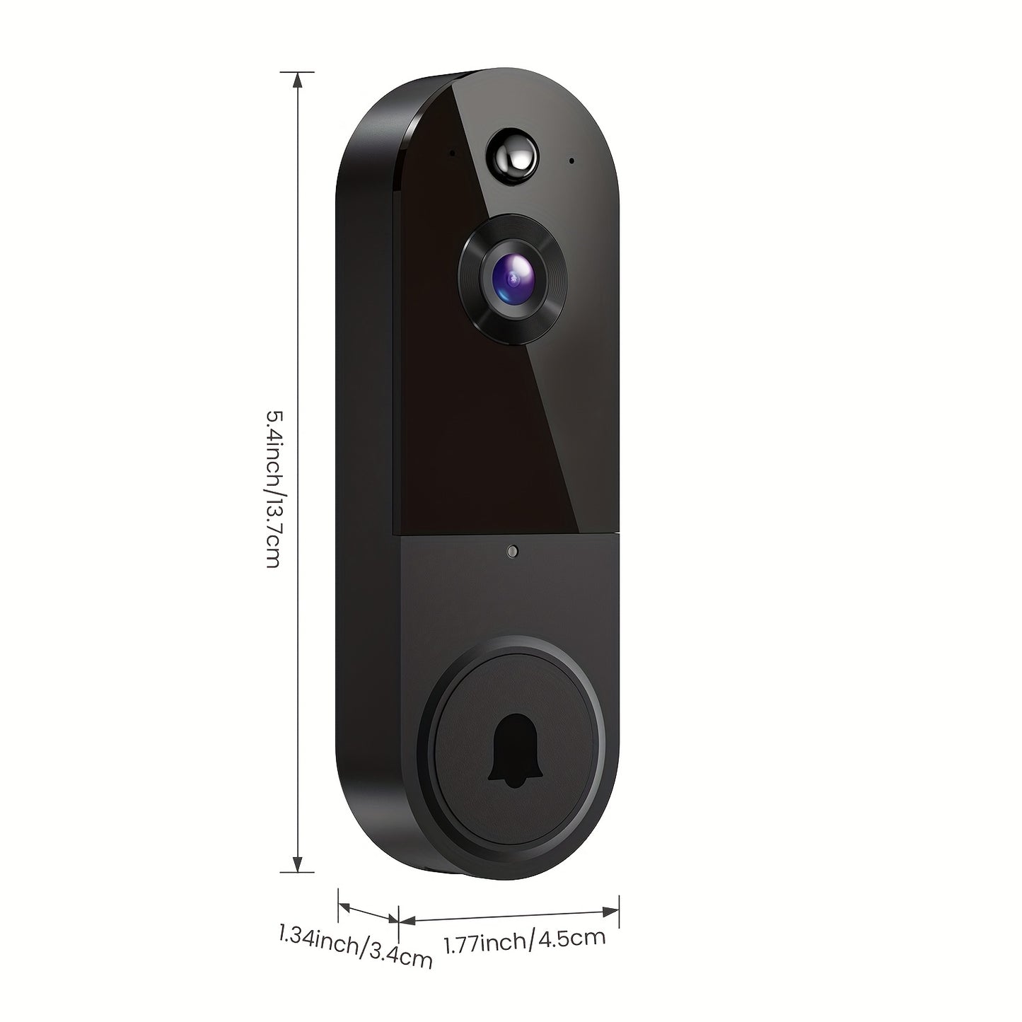 1080P HD Video Doorbell with AI Detection