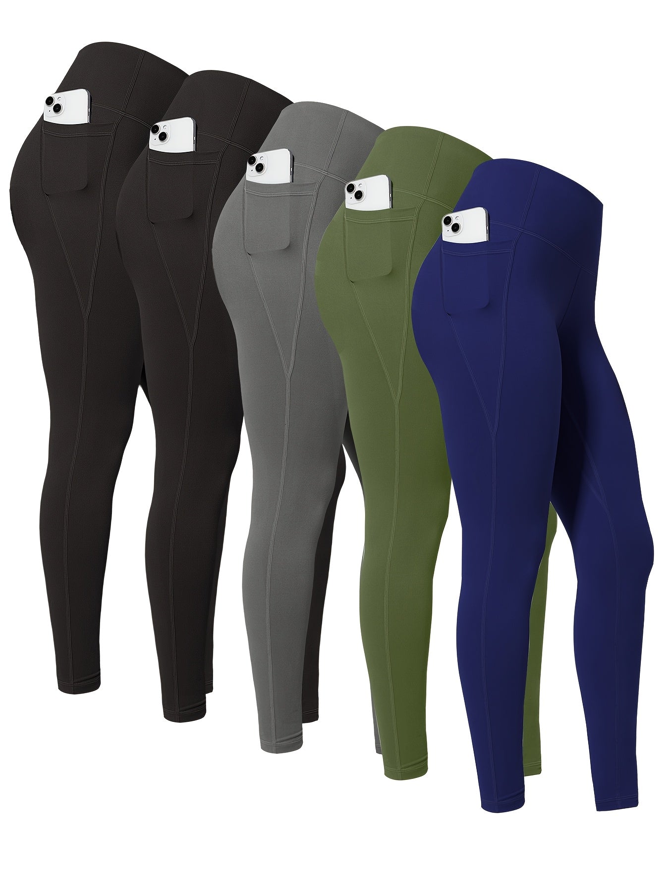 High Waist Yoga Leggings with Pockets