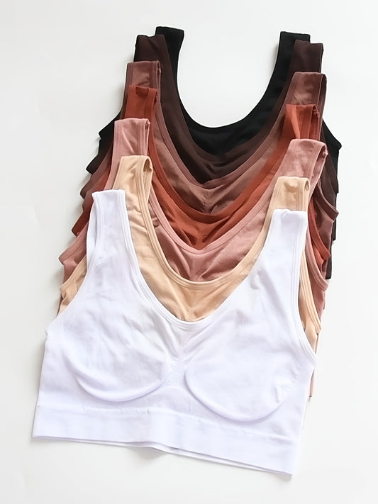 7pcs Women's Seamless High-Impact Sports Bras