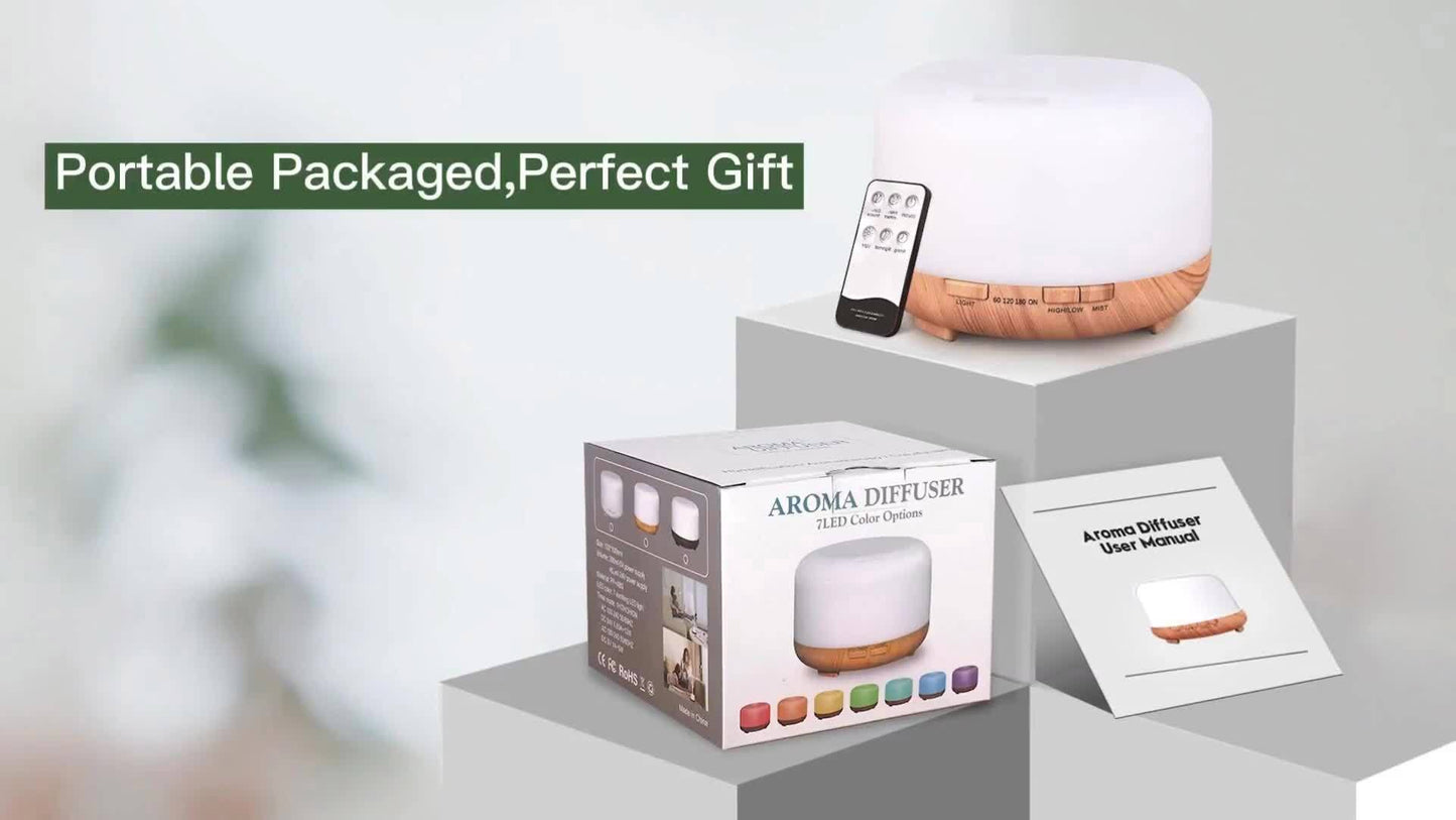 Aromatherapy Oil Diffuser With Remote Control