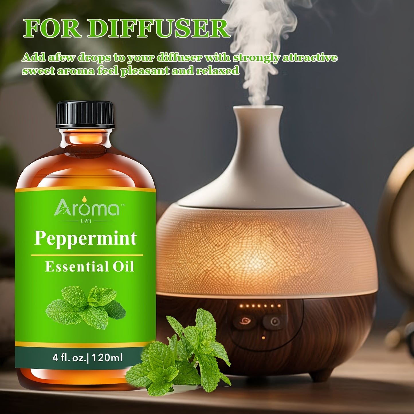 Natural Essential Oils Set for Home Aromatherapy