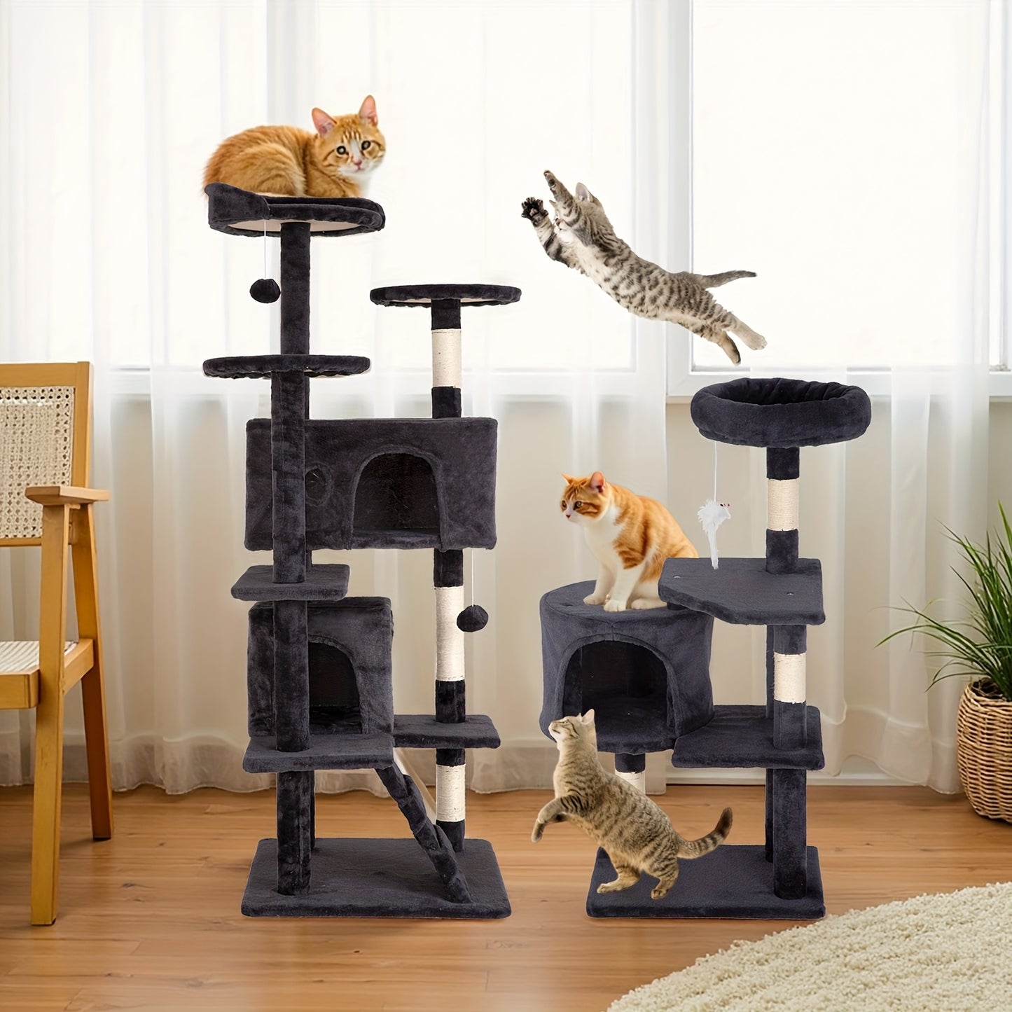 Large Multi-Level Cat Tree Activity Center