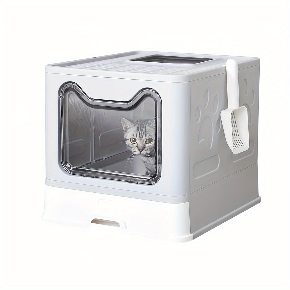 Odor-Control Cat Litter Box 22lbs Capacity