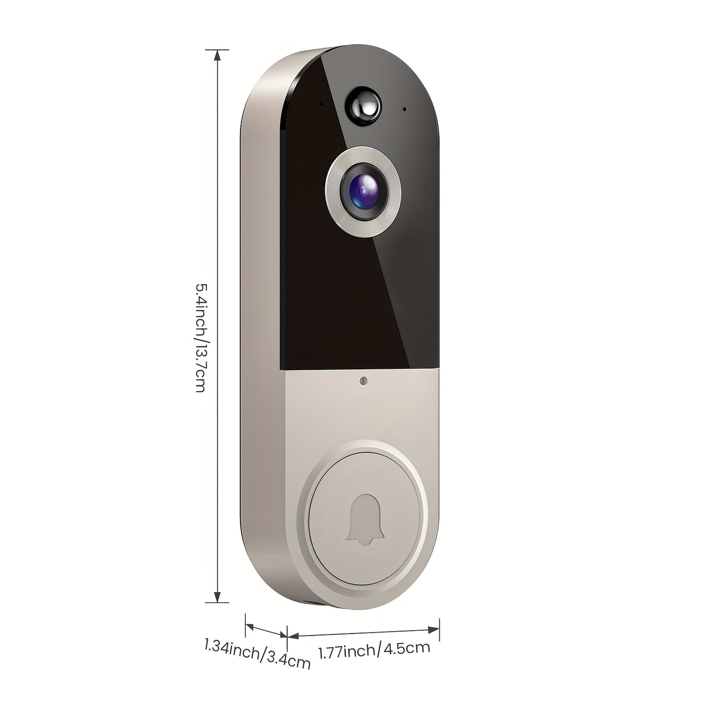 1080P HD Video Doorbell with AI Detection