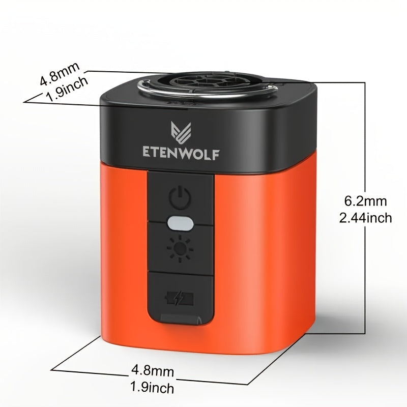 Portable Air Pump with Camping Light