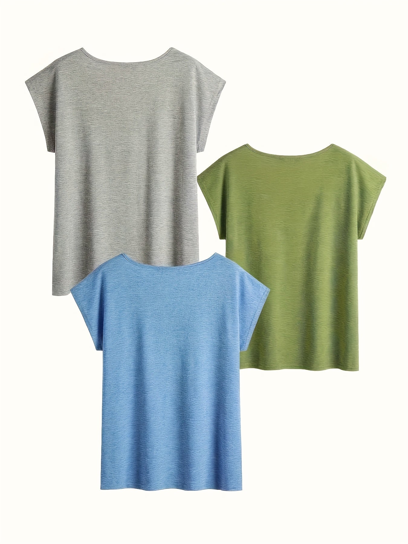 SINHOON Women's V-Neck Casual T-Shirts 3-Pack