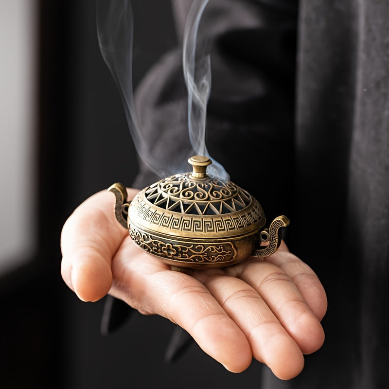 Nepalese Bronze-Inspired Incense Holder