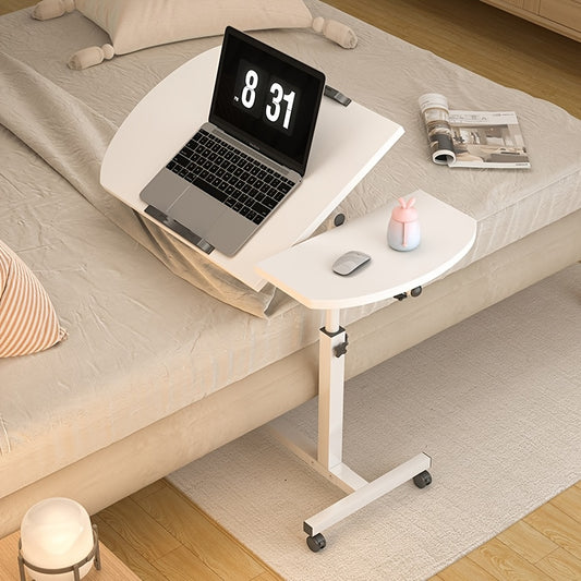 Adjustable Rolling Office Desk with Wheels