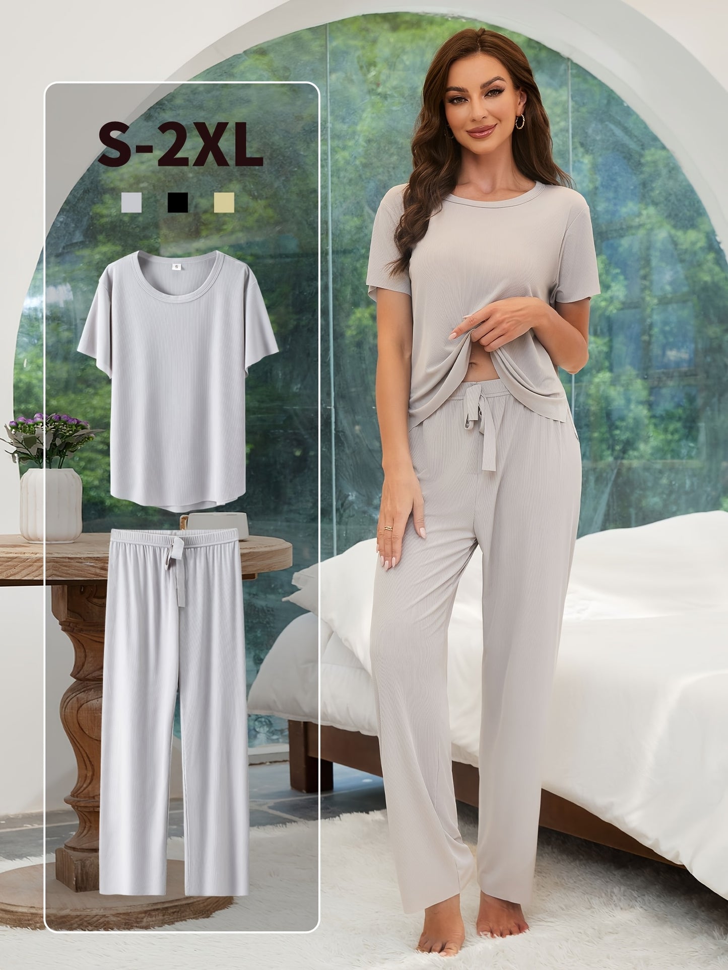 Ladies Casual Two-Piece Home Set