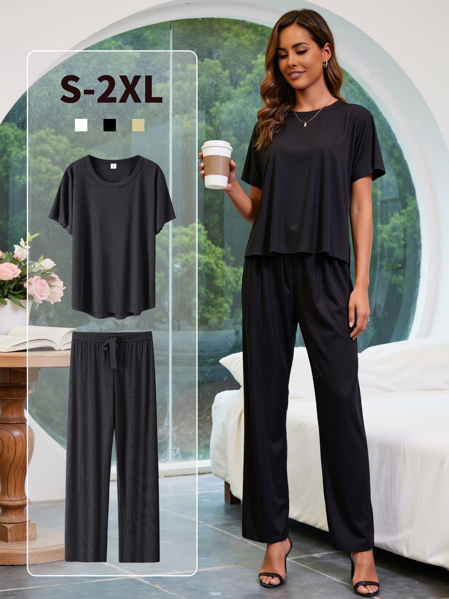 Ladies Casual Two-Piece Home Set