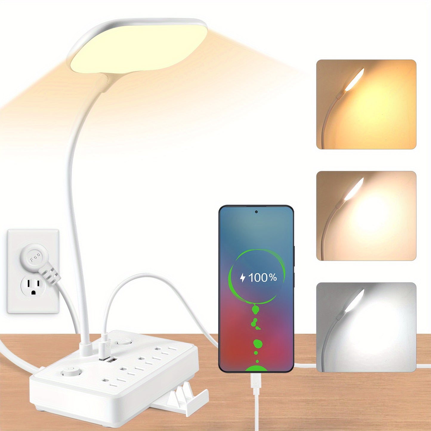 Multifunctional Night Light With USB Outlets